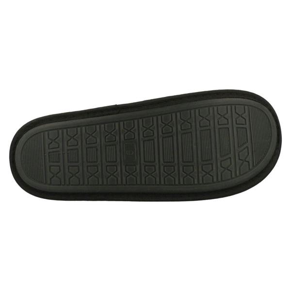 Spot On Mens Spot On Stripy Mule Slippers X2118