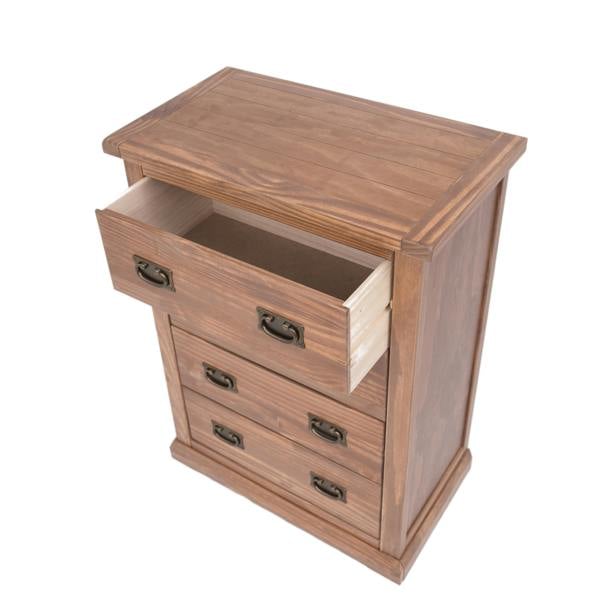 Cabinet Bits Tirolo 4 Drawer Chest of Drawers Bras Drop Handle