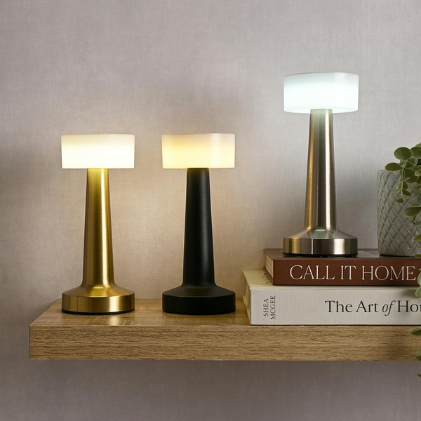 Hestia Bronze USB LED Touch Table Lamp