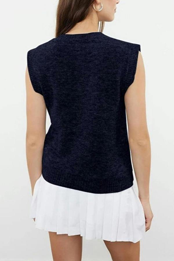 WOVCOR Woolen Fitted Knit Sweater