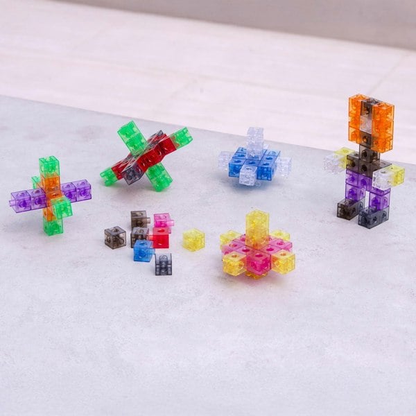 tickit Translucent Colour Linking Cubes