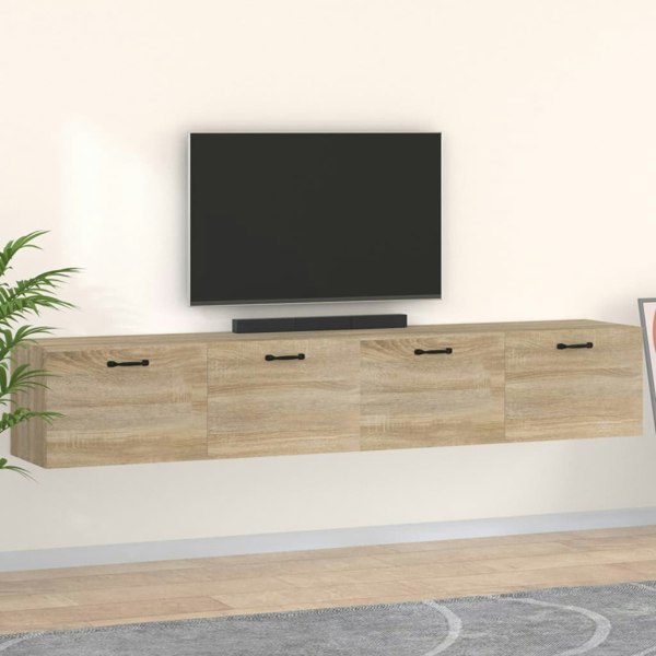 Berkfield Wall Cabinets 2 pcs Sonoma Oak 100x36.5x35 cm Engineered Wood
