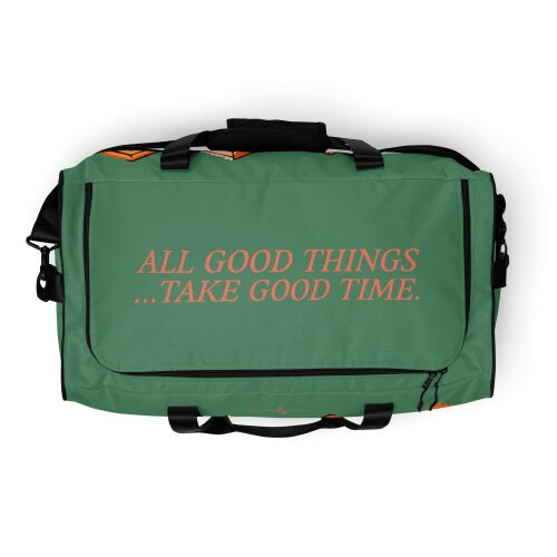 Anchor & Crew Vibrant Motif Pattern Weekender Duffle Bag