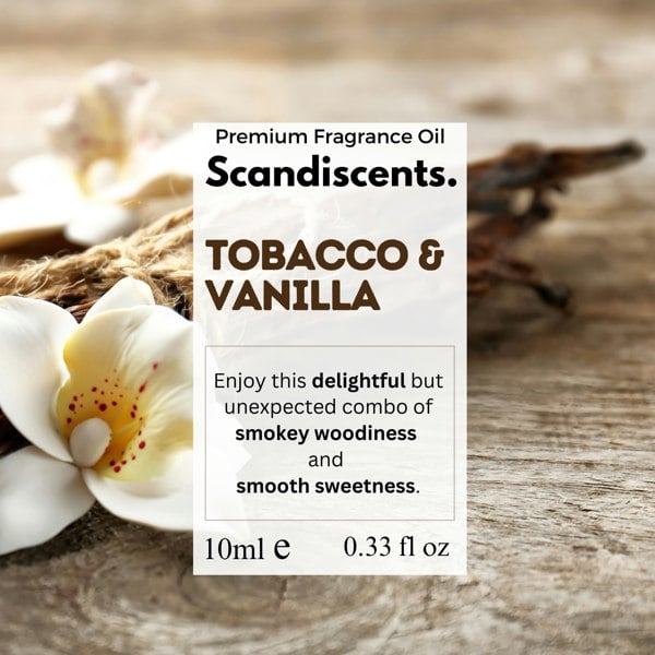 Tobacco & Vanilla - Scandiscents, waterless diffuser, essential oils, fragrance oils