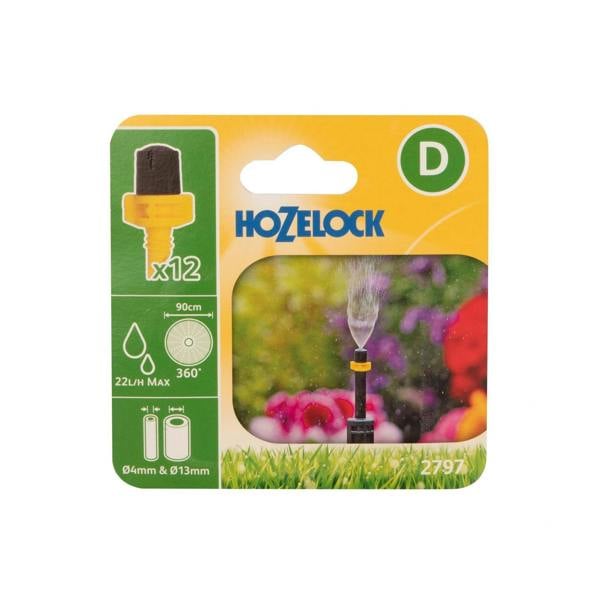 Hozelock 2797 Mist Micro Spray Jet (pack 12) - Multi Colour - 
