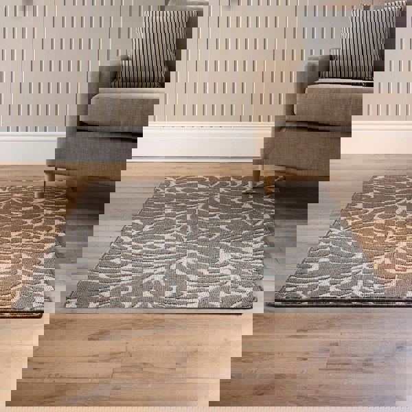 My Mat Sculptured Washable Patterened Rain Drop Mink