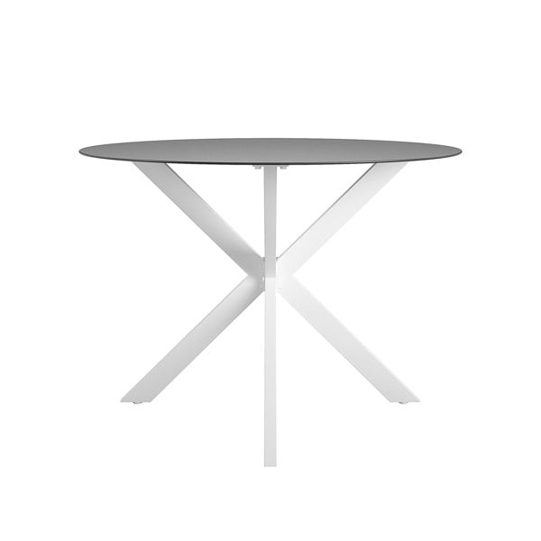 Dorel Home CL Circi Dining Glass Table Black and White
