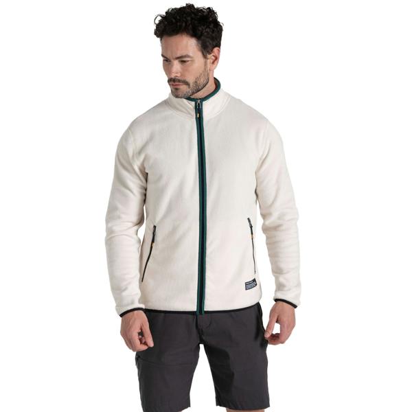 Craghoppers Mens CO2 Renu Technology Fleece Jacket - Ecru - 