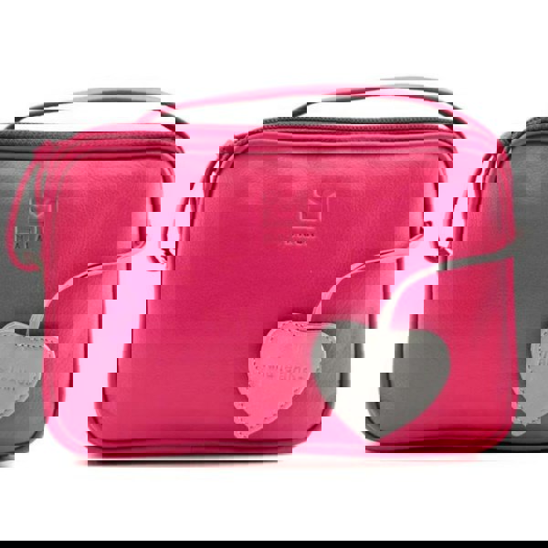 Mala Leather Anishka Camera Hearts Nappa Leather Crossbody Bag