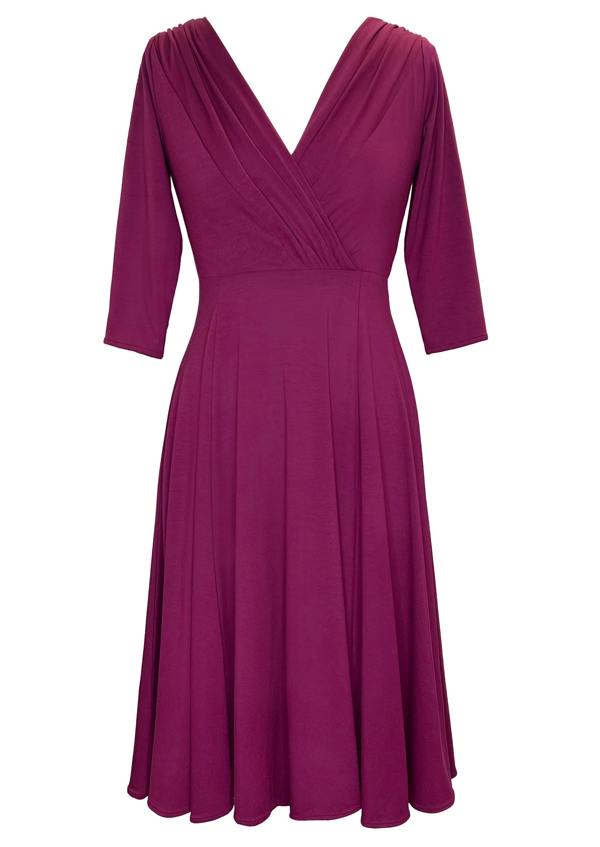 Alie Street London Annie Dress Short Petite (Plum Wine)
