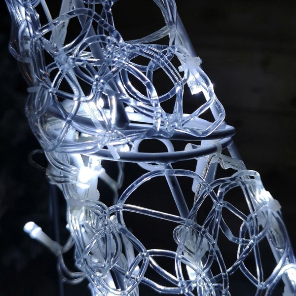 Samuel Alexander 1.2m Light up Soft Acrylic 2D Shooting Christmas Star with 200 LEDs in White & Warm White
