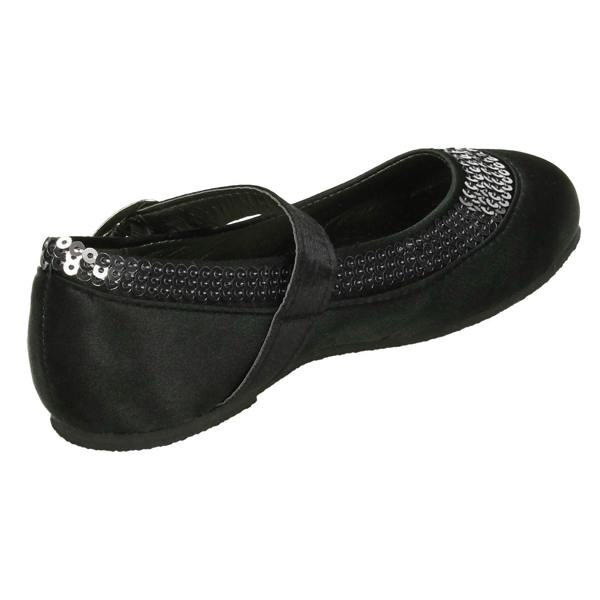 Spot On Girls Spot On Flat Ballerina Sequin Detail