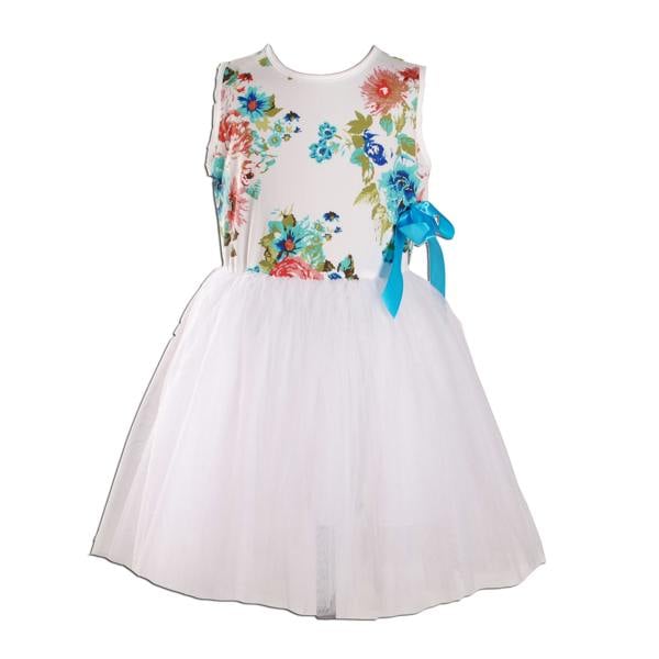 Cinda Coloured Floral Tutu Dress