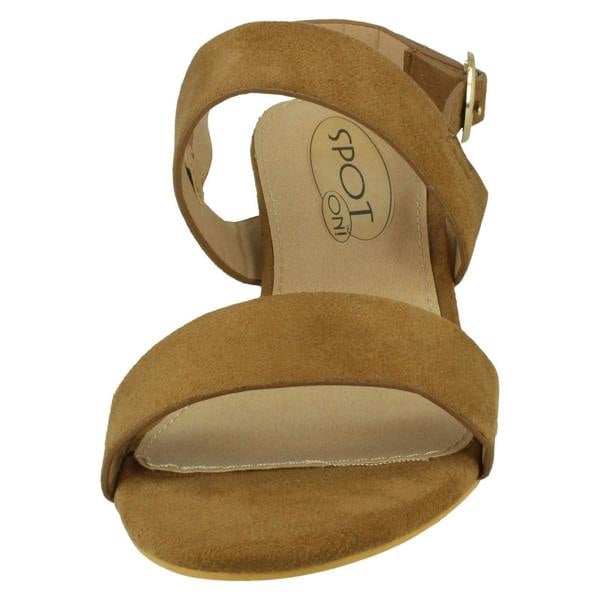 Spot On Ladies Spot On Block Heel Mules F12014