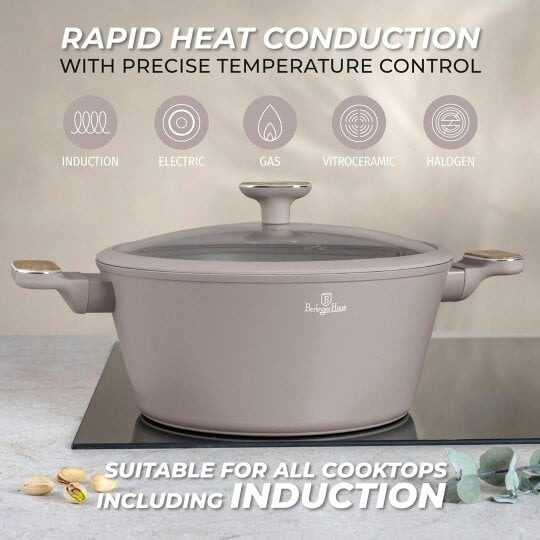 Berlinger Haus Casserole  28 cm Berlinger Haus BH8340 | Taupe Nordic