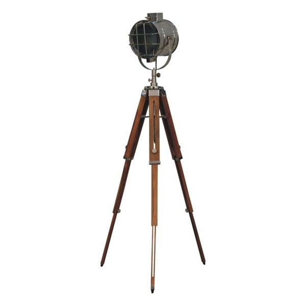 Artisan Furniture Caged Chrome Spotlight Floor Lamp