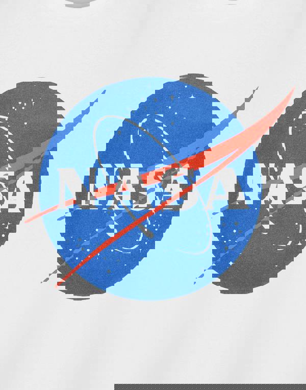 NASA Unisex White Classic Logo Short Sleeved T-Shirt