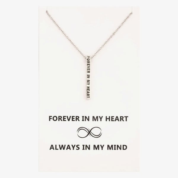 T. H. Baker Sentiments Forever In My Heart Bar Pendant 18490
