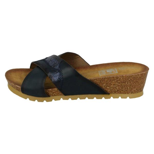 Down to Earth Ladies Down To Earth Mid Wedge X Vamp Mule Sandals