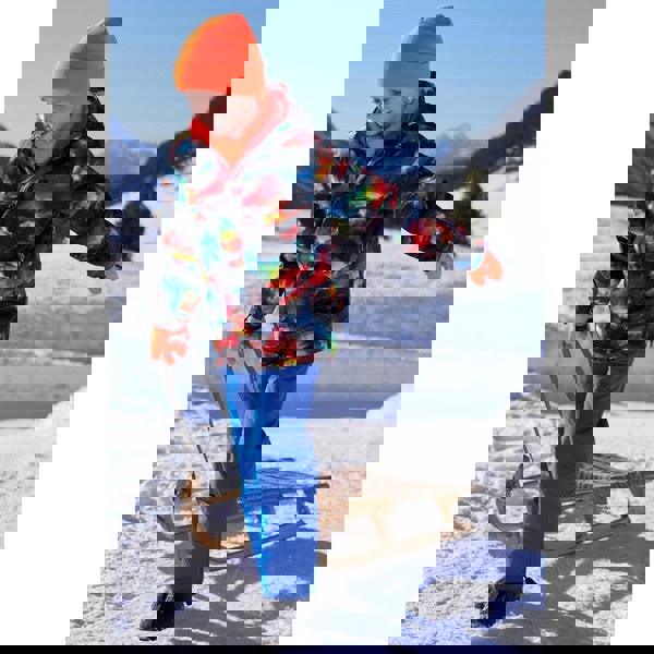 Mountain Warehouse Kids Mogal Geometric Ski Jacket - Red