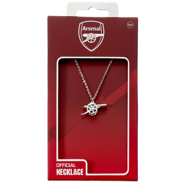 The Carat Shop Arsenal Football Club Silver Finish Cannon Necklace
