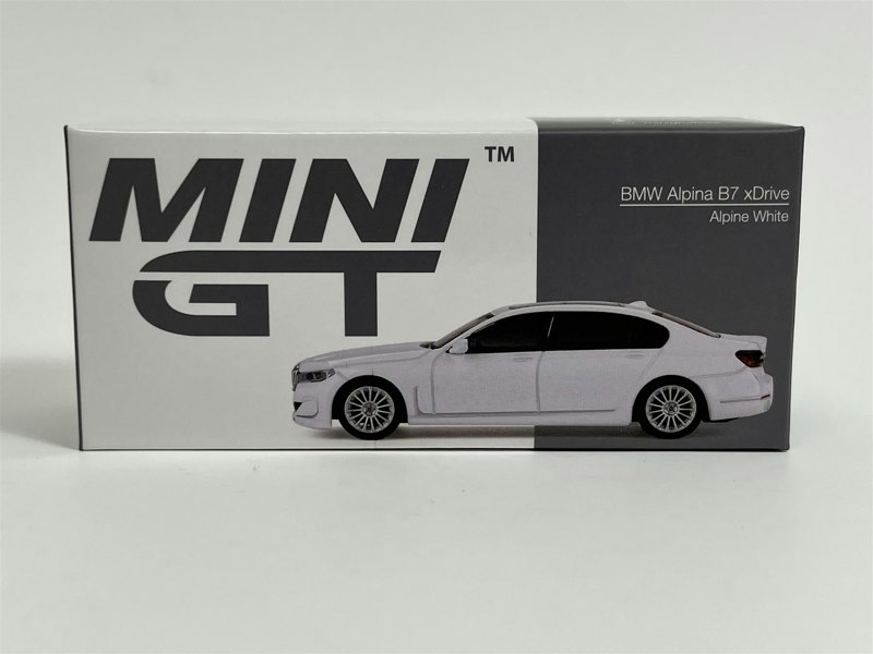 Mini GT BMW Alpina B7 xDrive Alpine White LHD 1:64 Scale MGT00557L