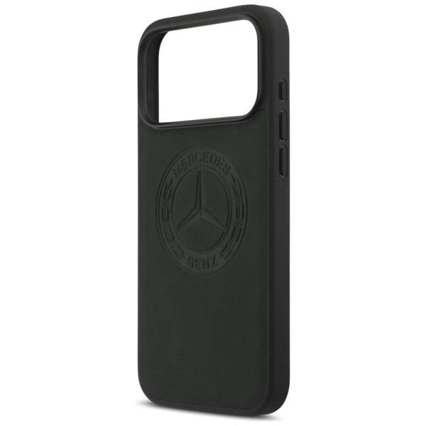 Mercedes Leather Vintage Logo Case with MagSafe for iPhone 17 Pro Max 6.9" Black - MEHMP17X25RICVLK