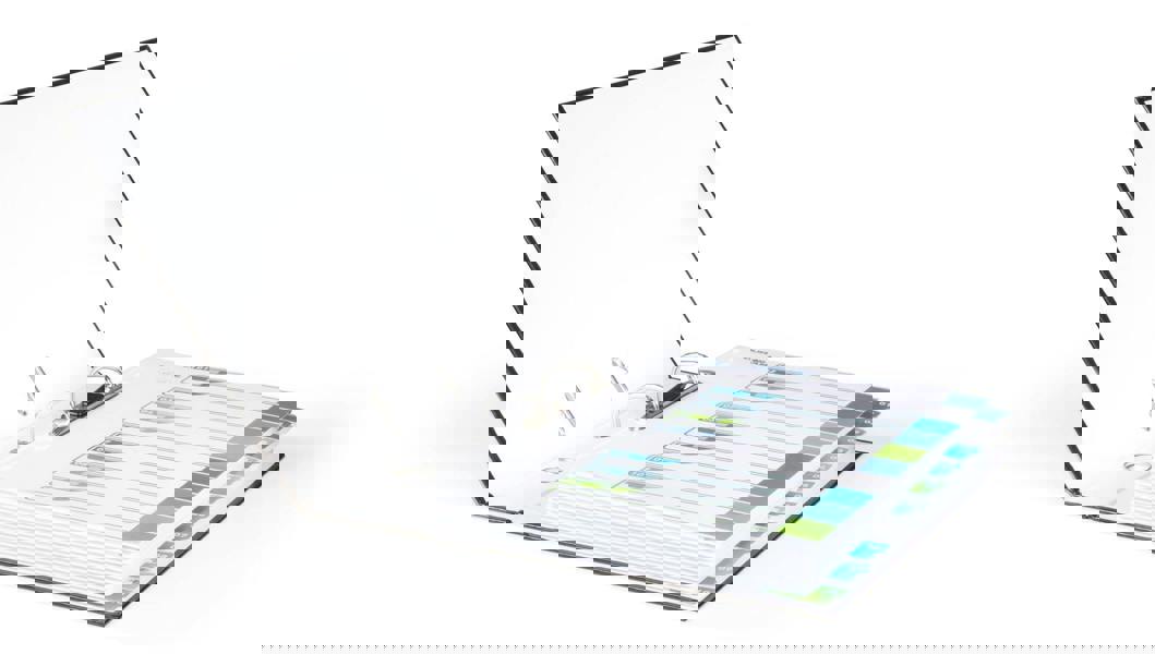 Durable 10 Part Numbered Tab Punched Index Dividers + Cover | A4+ | Colour Coded