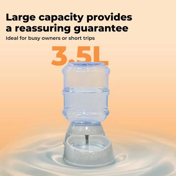 Skylos Automatic Pet Waterer 3.5L Plastic Dispenser Station for Cat and Dog