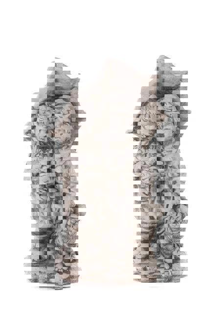 Children under the Umbrella after Harvest Garden Ornament