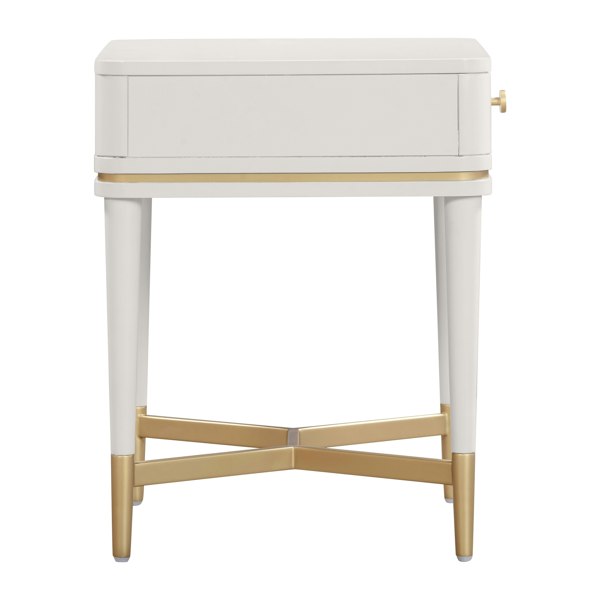 Furniture Edit Julieta Cream Nightstand Side Table