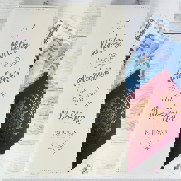 Personalised Memento Company Personalised Couples Travel Document Holder