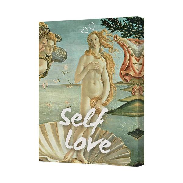 Benjamin Tate Design Self Love Nude Goddess Canvas Wall Art Print With Sea Shells