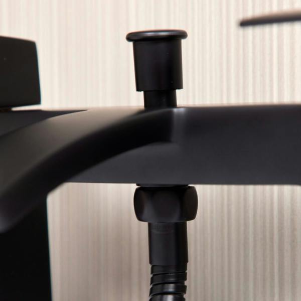 Flode Boras | Bath Shower Mixer | Including Handset and Holder | Matt Black