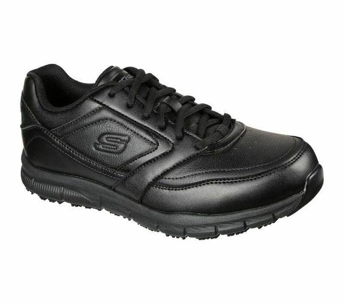 Skechers Nampa Mens Lace Up Slip Resistant Work Trainers Shoes