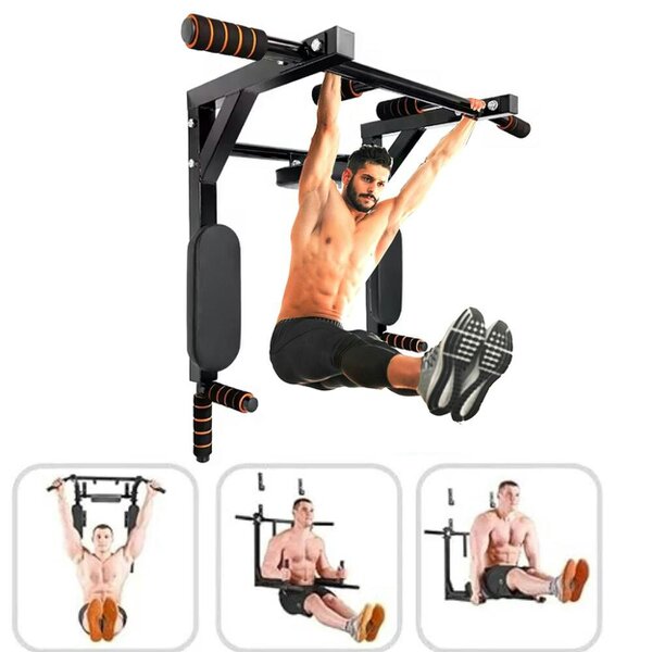 Havendro Pull Up Bar Wall Mounted Chin Up H-Duty Power Tower Dip Station