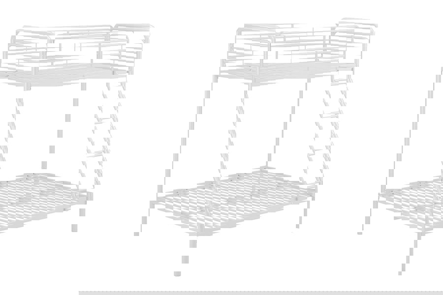 Dorel Home Bunk Bed Metal White - Single/Double