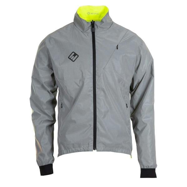 ETC Ladies Arid Verso Weatherproof Reflective Cycling Rain Jacket - Silver/Yellow