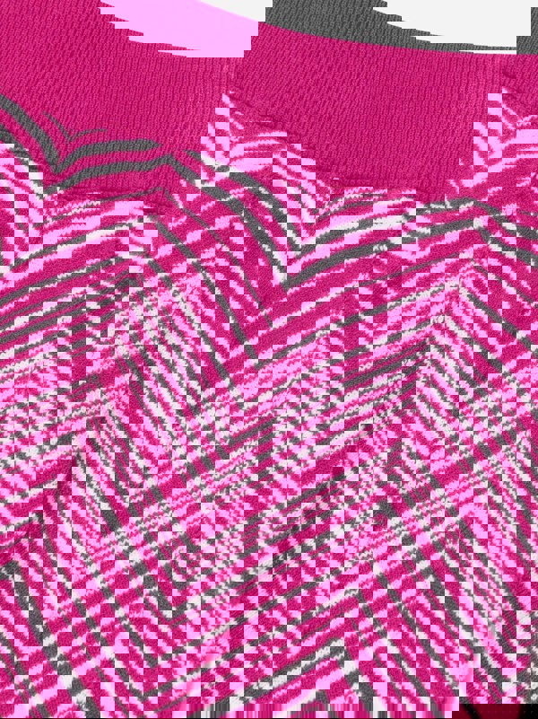 Missoni Girls Zigzag Knitted Leggings in Pink
