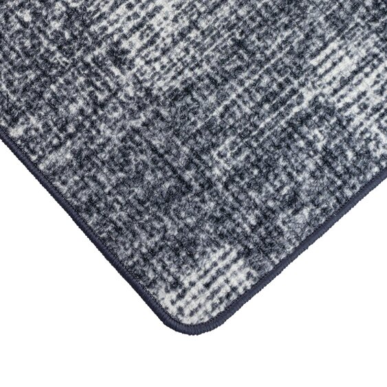 JVL Fiora Machine Washable Indoor Mat - 44 x 75cm - Muted Matrix