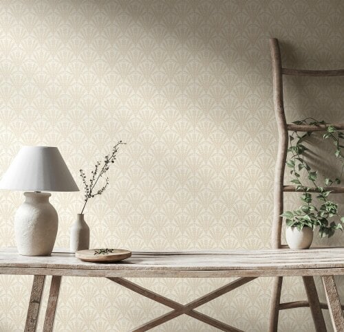 Hoopla Walls Garden Arch  - Natural 10m Wallpaper