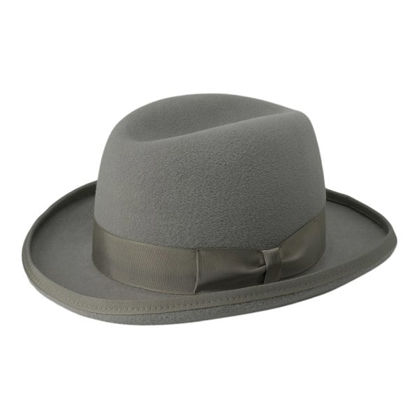 Gamble & Gunn Luxury Grey Fur Felt Homburg