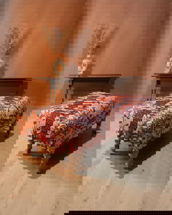 ISTOOLS Premium Pink Elephant Printed Footstool Pouffe Ottoman – Made to Measure