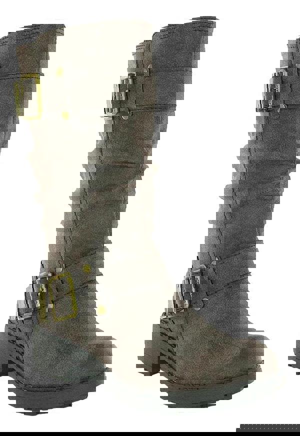 Rocket Dog Trumble Womens Zip Up Mid Calf Biker Buckle Boots