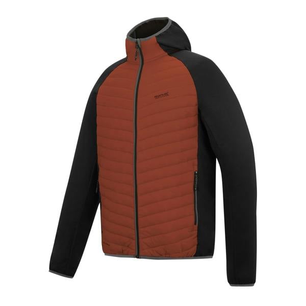 Regatta Mens Andreson Hybrid Jacket - Brick/Black