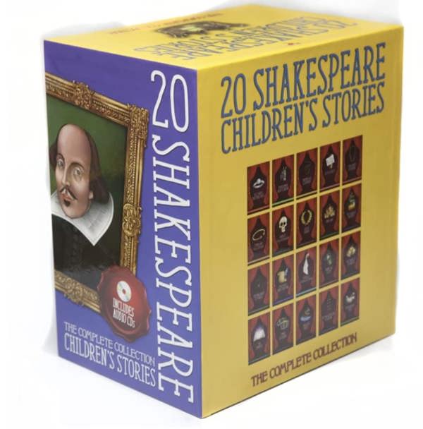 20 Children's Shakespeare Stories Hardback Books Set With Audio Cd's