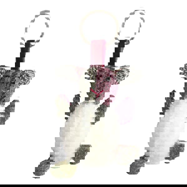 Earth Squared Fluffy Sheep Keyring with Tweed Ears