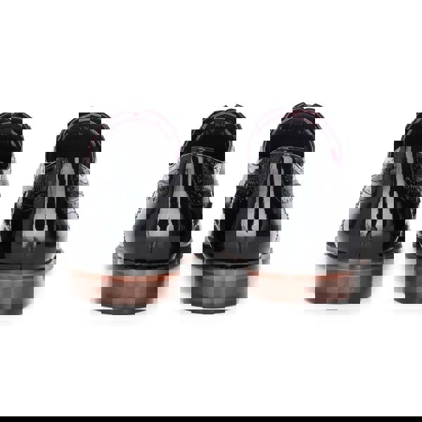 Justin Reess Flynn - Men's Black Patent Leather Brogue Shoes