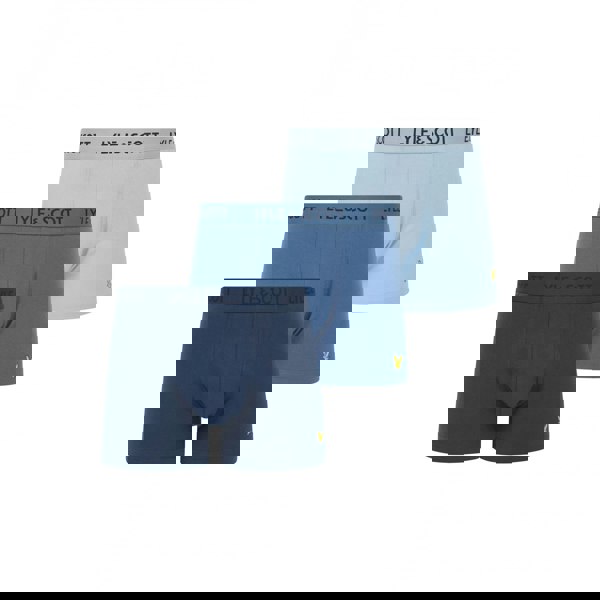 Lyle & Scott 3-Pack Barclay Boxer Briefs, Blue Combination