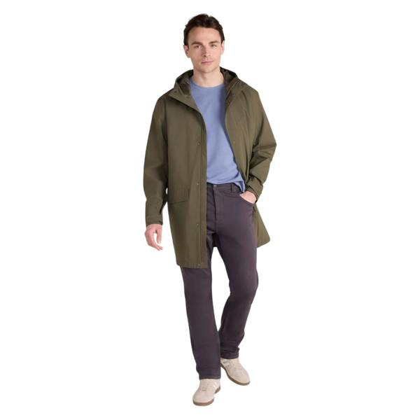 Animal Mens Hyde Long Waterproof Jacket - Khaki Green - 